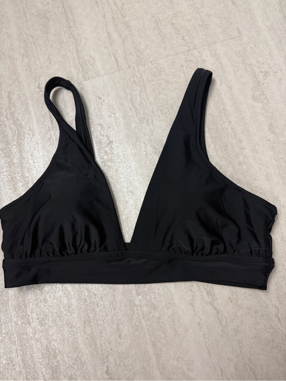 aerie bikini top Aerie Plunge Longline Triangle Bikini Top XL - Picture 5 of 12